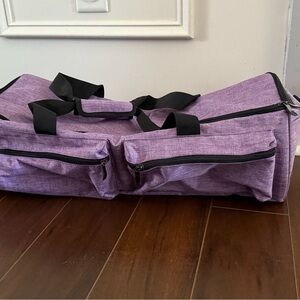 Purple  cricut/die cutting machine Bag with Black Handles